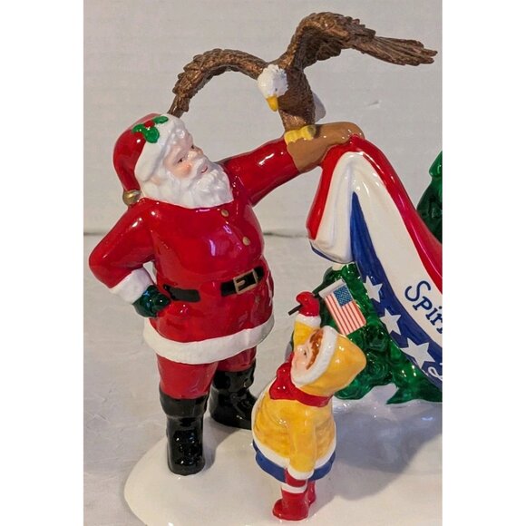 Dept 56 Santa Comes To Town 2003 Snow Village Christmas  Retired Patriotic Box - Picture 6 of 16